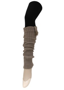 POM POM KNITTED LEG WARMERS style 7