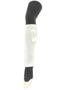 KNITTED CHAINS LEGWARMERS WITH BALL TASSELS style 7