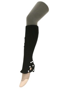 FLARED BELL BOTTOM KNIT SPATS LEGWARMERS style 2