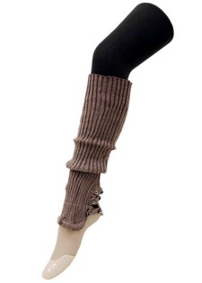 FLARED BELL BOTTOM KNIT SPATS LEGWARMERS style 9