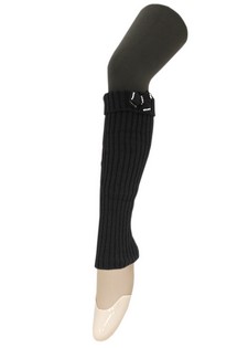 KNITTED LEGWARMERS WITH EMBELLISHED BOWS style 2