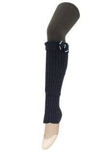 KNITTED LEGWARMERS WITH EMBELLISHED BOWS style 9