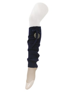DECORATIVE WOODEN BUTTON KNIT LEGWARMERS style 6