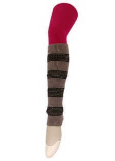 CONTRASTING STRIPE KNIT LEG WARMERS style 5