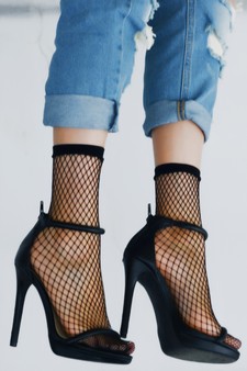 Small Gauge Fishnet Socks - Ankle Cut