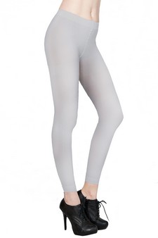 GREY FOOTLESS TIGHTS