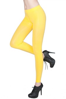 YELLOW FOOTLESS TIGHTS