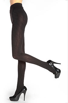 Lady's  Fashion Abstract Leaf Tights style 2