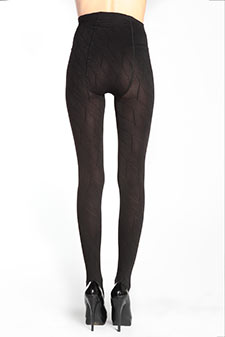 Lady's  Fashion Abstract Leaf Tights style 3