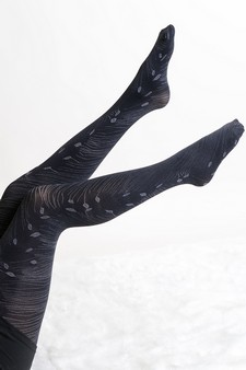 Lady's Valley of Leaves Design Fashion Tights