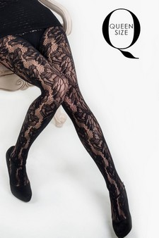 KILLER LEGS Lady's Illustrated Flora Fishnet Tights