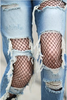 KILLER LEGS Shine Bright Scattered Rhinestones Fishnets