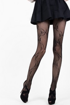 KILLER LEGS Women’s Bowtie Patterned Tights