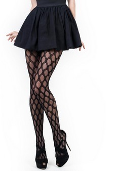 KILLER LEGS Women’s Geo Jacquard Fishnet Tights