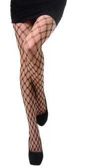 KILLER LEGS Women’s Diamond Pattern Fishnet Tights