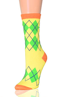 ARGYLE BAND CREW CUT SOCKS style 3