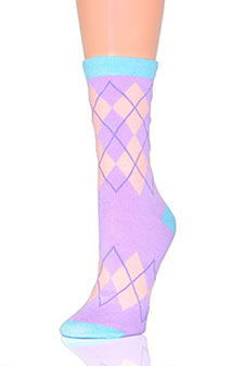 ARGYLE BAND CREW CUT SOCKS style 4