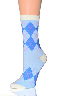 ARGYLE BAND CREW CUT SOCKS style 5
