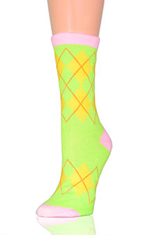 ARGYLE BAND CREW CUT SOCKS style 6