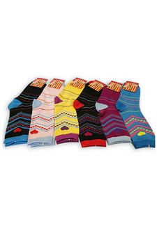 3 Single Pair Bundle Pack Lady's Novelty Crew Socks