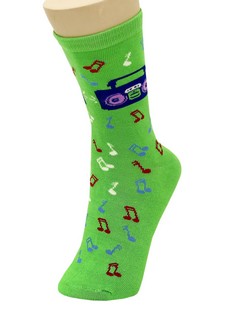 (sold out) MUSIC BOOM BOX CREW SOCKS style 3