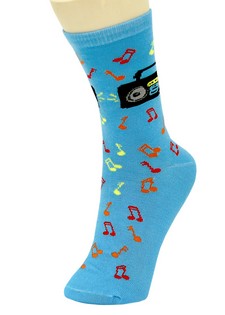 (sold out) MUSIC BOOM BOX CREW SOCKS style 4
