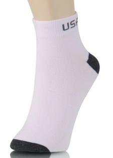 USA CONTRAST BAND ANKLE CUT SOCKS style 2