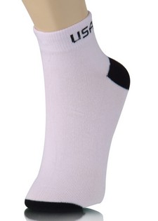 USA CONTRAST BAND ANKLE CUT SOCKS style 3