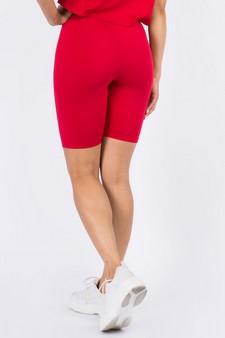 Women's My Kind of Look Peach Skin Biker Shorts style 3