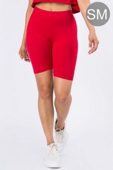 Women's My Kind of Look Peach Skin Biker Shorts