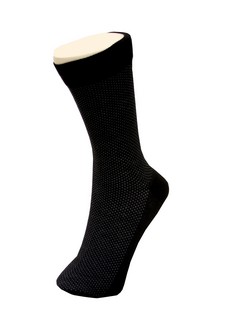 PATTERNED MENS DRESS SOCKS IN BLACK style 2