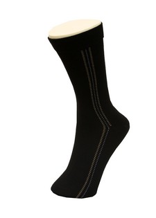 PATTERNED MENS DRESS SOCKS IN BLACK style 6