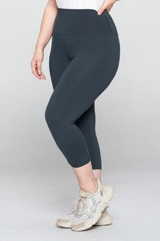 Women's High Rise Casual Capri Leggings style 2