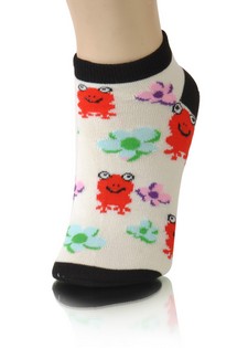 FROGS AND LILY PADS LOW CUT SOCKS style 3