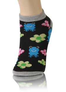 FROGS AND LILY PADS LOW CUT SOCKS style 5