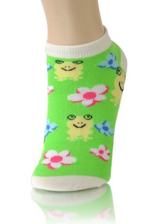 FROGS AND LILY PADS LOW CUT SOCKS style 6