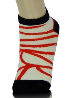 NEON ANIMAL STRIPED LOW CUT SOCKS style 3
