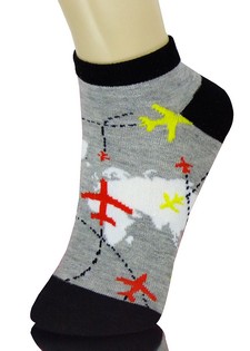 AERIAL MAP LOW CUT SOCKS