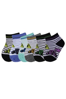 3 Pair Pack Low Cut Design Spandex Socks