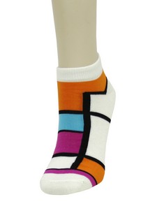 MONDRIAN ESQUE CUBES LOW CUT SOCKS style 4
