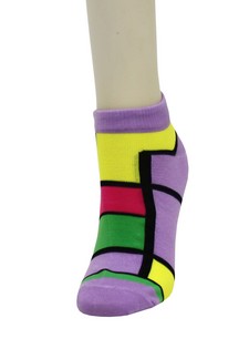 MONDRIAN ESQUE CUBES LOW CUT SOCKS style 5