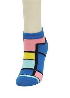 MONDRIAN ESQUE CUBES LOW CUT SOCKS style 6