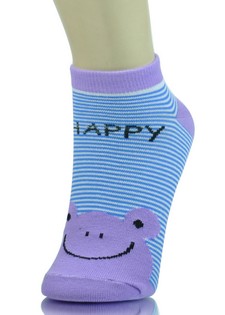 HAPPY FROG PIN STRIPED LOW CUT SOCKS style 3