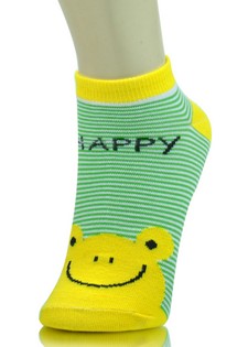 HAPPY FROG PIN STRIPED LOW CUT SOCKS style 4