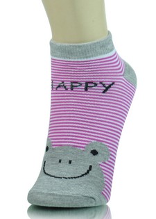 HAPPY FROG PIN STRIPED LOW CUT SOCKS style 5