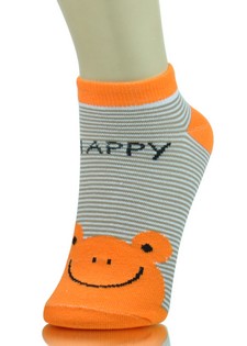 HAPPY FROG PIN STRIPED LOW CUT SOCKS style 6