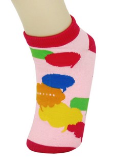 TALKING BUBBLES LOW CUT SOCKS