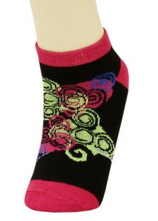 SWIRLING CIRCLES LOW CUT SOCKS