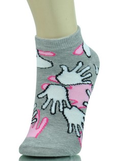 HAND PRINT LOW CUT SOCKS style 2