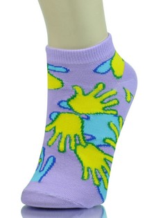 HAND PRINT LOW CUT SOCKS style 5